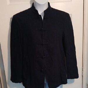 Zara Navy Textured Jacket. Sz. Medium